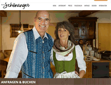 Tablet Screenshot of gaestehaus-schoenanger.de